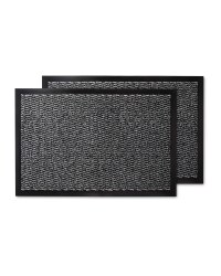 Grey Pattern Twin Pack Utility Mats