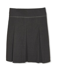 Grey Pleated Skirt