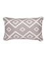 Grey Rectangular Aztec Cushion