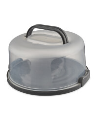 Grey Round Cake Container