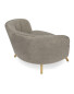 Grey Scalloped Pet Chair