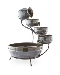 Grey Solar Water Feature