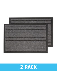 Grey Stripe Twin Pack Utility Mats