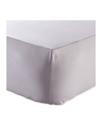 Grey Super King Fitted Sheet