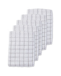 Grey Terry Tea Towels 5 Pack