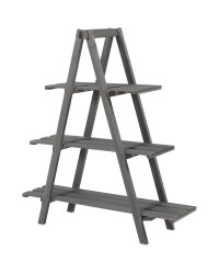 Grey Wooden Plant Stand