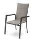 Grey/Beige Aluminium Dining Chair