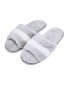 Grey/Cream Avenue Plush Slippers
