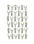 Grey & Lime Soft Grip Clothes Pegs
