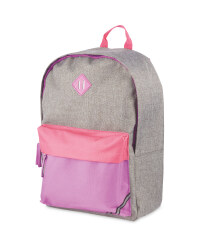 Grey/Pink Children's Backpack