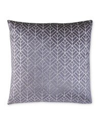 Grey/Silver Geo Printer Cushion