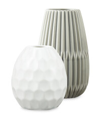 Grey/White Decorative Vases 2 Pack