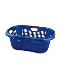 Grid Laundry Basket - Blue