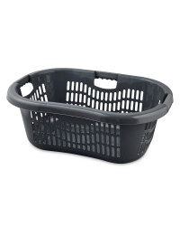Grid Laundry Basket - Dark Grey