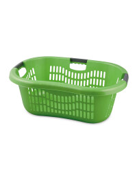 Grid Laundry Basket - Green