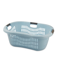 Grid Laundry Basket - Pastel Blue