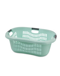 Grid Laundry Basket - Pastel Green
