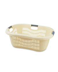 Grid Laundry Basket - Vanilla