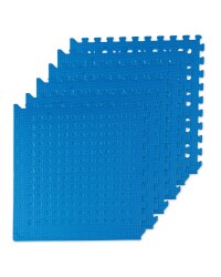Adventuridge Grid Floor Mats 6 Pack - Blue