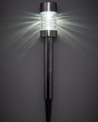 Gunmetal Solar Bollard Stake Light