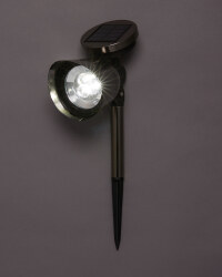 Gunmetal Solar Metal Spotlight