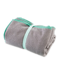 Crane Gym Towel - Grey and Mint