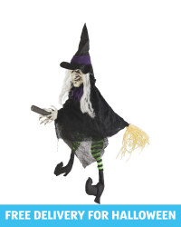 Halloween Animated Flying Witch