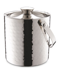 Hammered Ice Bucket - Stainless Steel