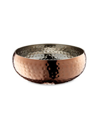 Hammered Serving Bowl - Copper