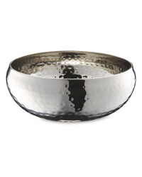 Hammered Serving Bowl - Stainless Steel