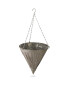 Grey Cone Hanging Basket 2 Pack