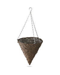 Brown Cone Hanging Basket