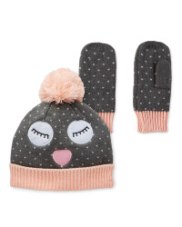 Lily & Dan 3-6 Grey Hat & Gloves