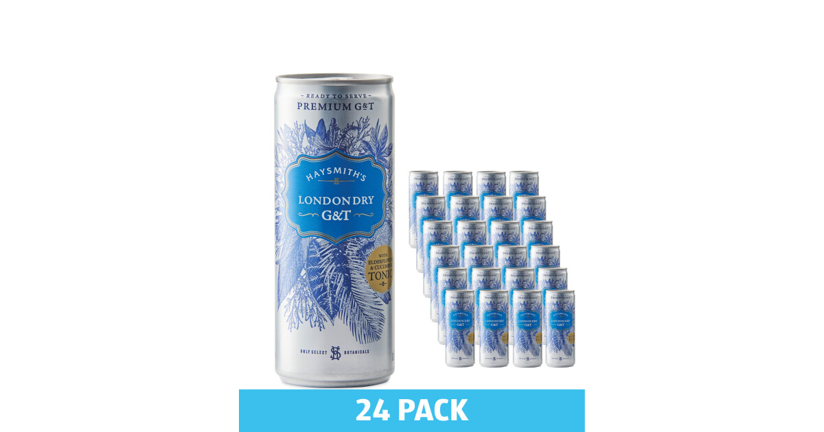 Haysmith S London Dry G T Cans Aldi Uk