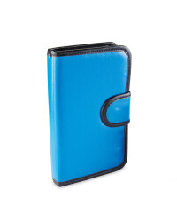 Health + Pill Wallet with Braille - Blue