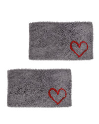 Heart Dirty Pet Doormat 2 Pack