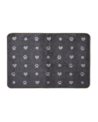 Heart and Paw Washable Pet Boot Mat