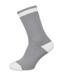 Heat For Your Feet Socks Size 2.5-5 - Grey