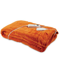 Heated Throw - Burnt Orange