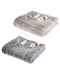 Heated Throw - Chocolate and Cream