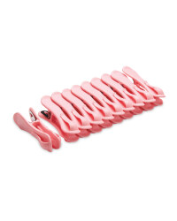 Hegs Pegs with Hooks 10 Pack - Pink