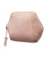 Avenue Hexagon Leather Make Up Bag - Pink