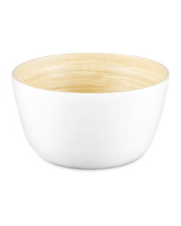 High Bamboo Bowls - White