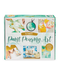 Hinkler Green Paint Pouring Art