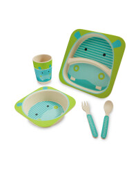 Hippo Bamboo Dinner Set