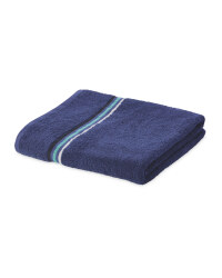 Home Creation Stripe Bath Towel - Navy