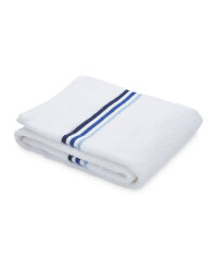 Home Creation Stripe Hand Towel - White