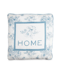 Home Floral-Print Vintage Cushion