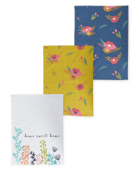 Home Sweet Home Tea Towel 3 Pack