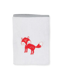 Hooded Fox Print Baby Towel